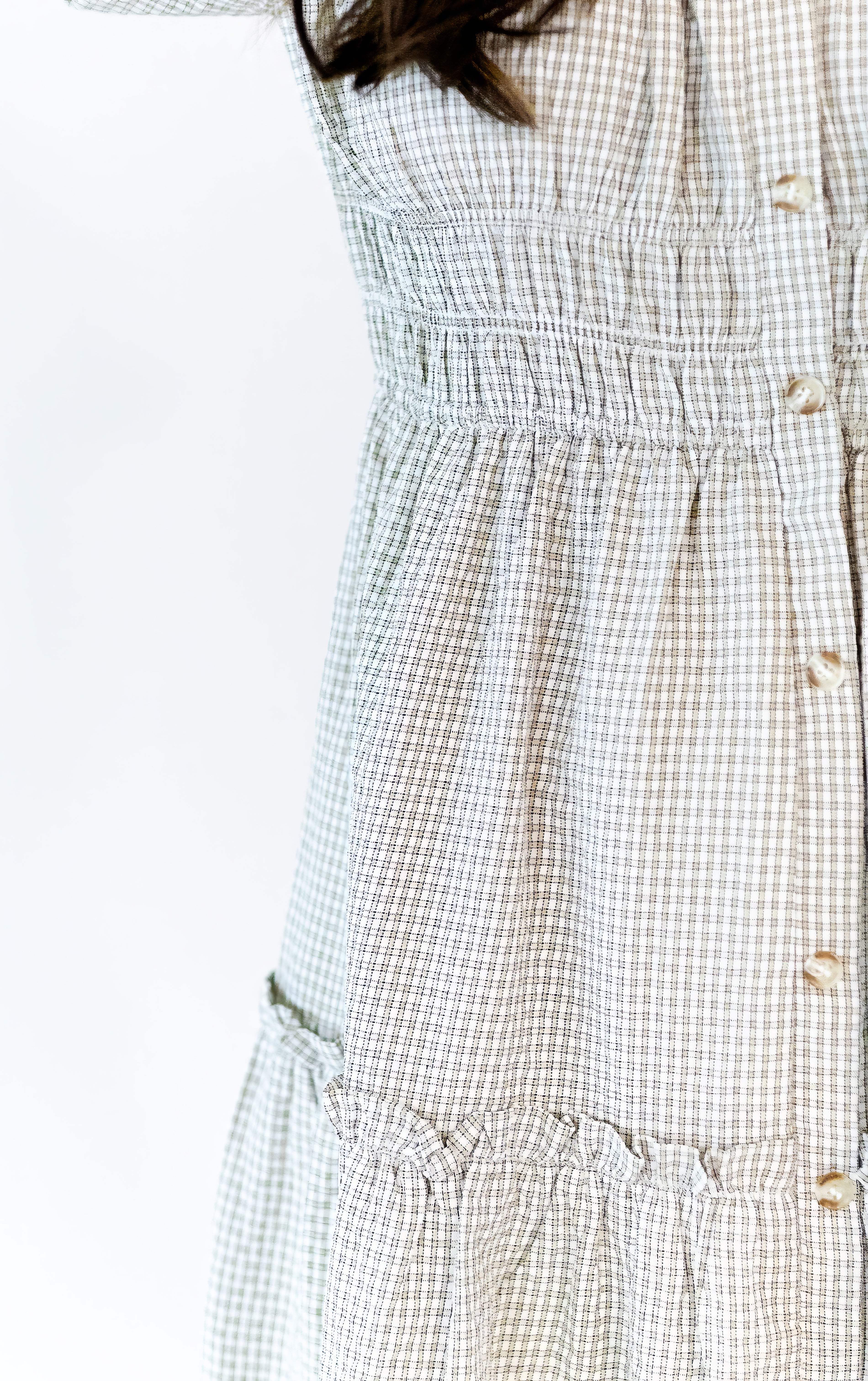Marni Gingham Midi Dress · Taupe