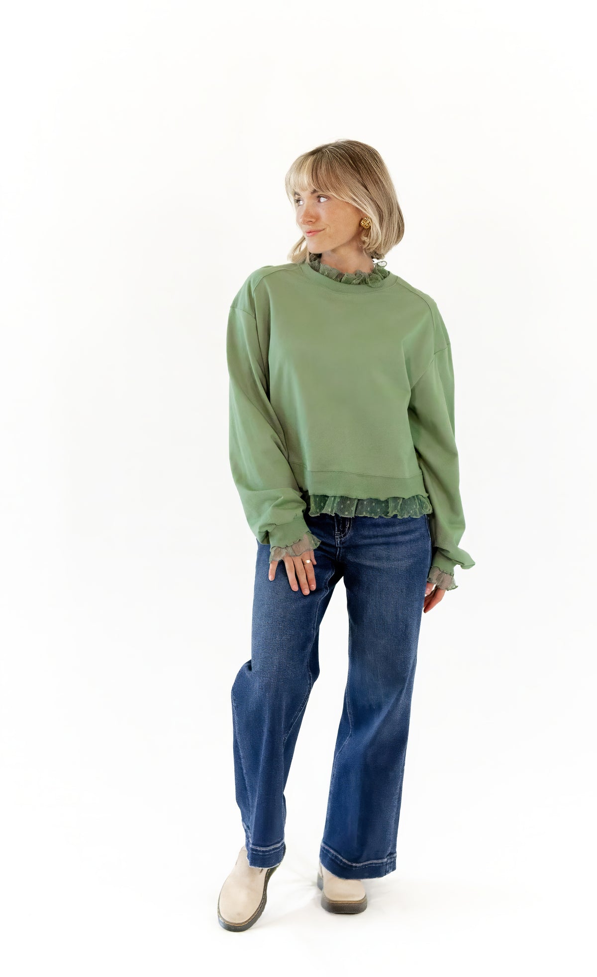 Dahlia Lace Trim Top