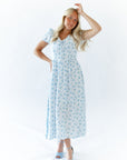 Imogen Floral Dress · Blue