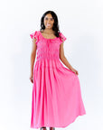 Daphne Smocked Midi Dress
