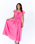 Daphne Smocked Midi Dress