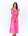 Daphne Smocked Midi Dress