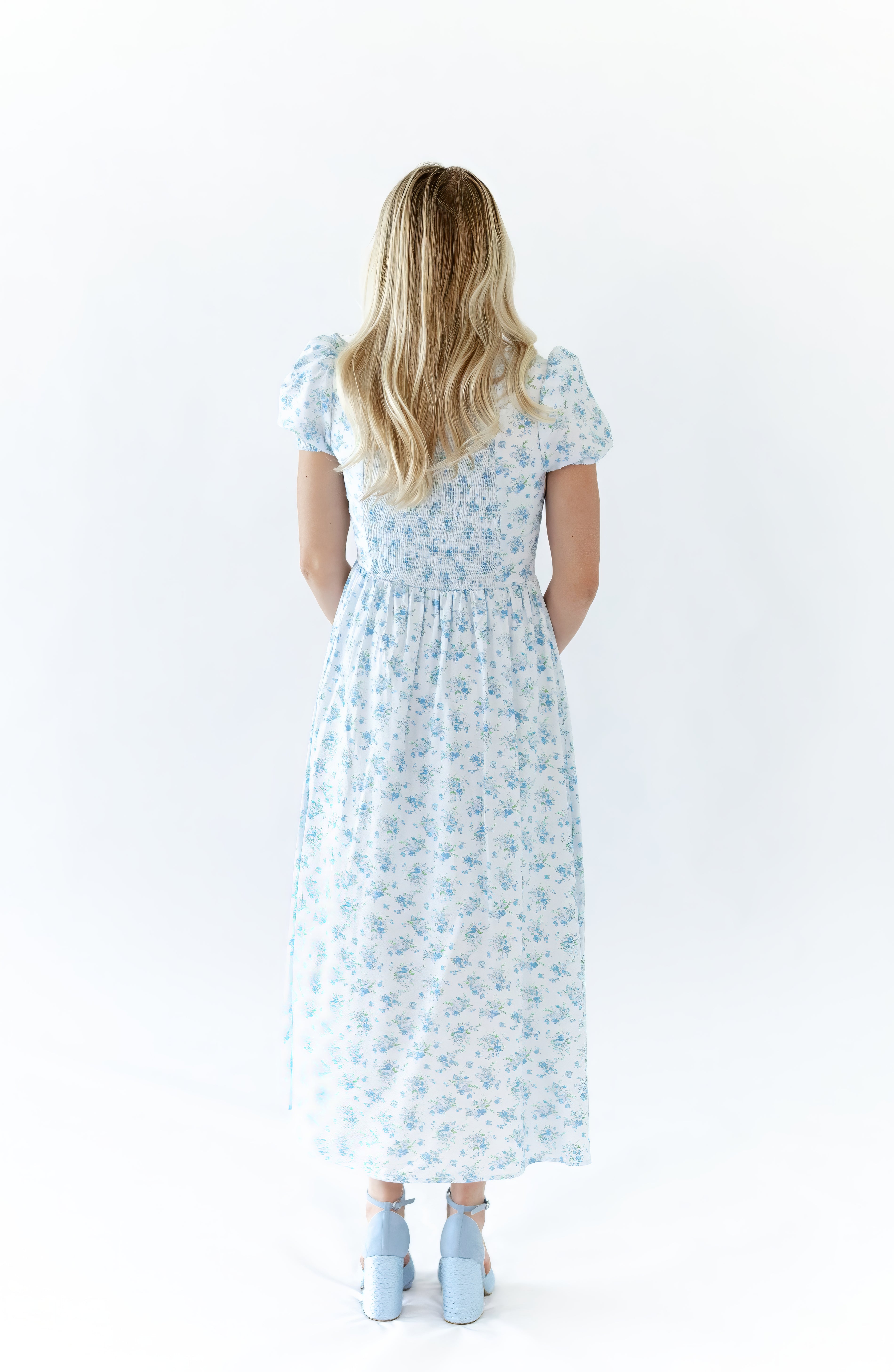 Imogen Floral Dress · Blue
