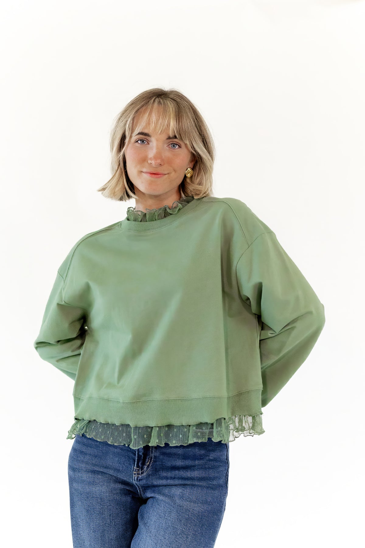 Dahlia Lace Trim Top