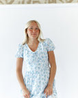 Imogen Floral Dress · Blue