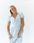 Imogen Floral Dress · Blue