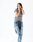 Kayla Denim Barrel Pants