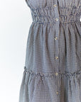 Marni Gingham Midi Dress · Navy