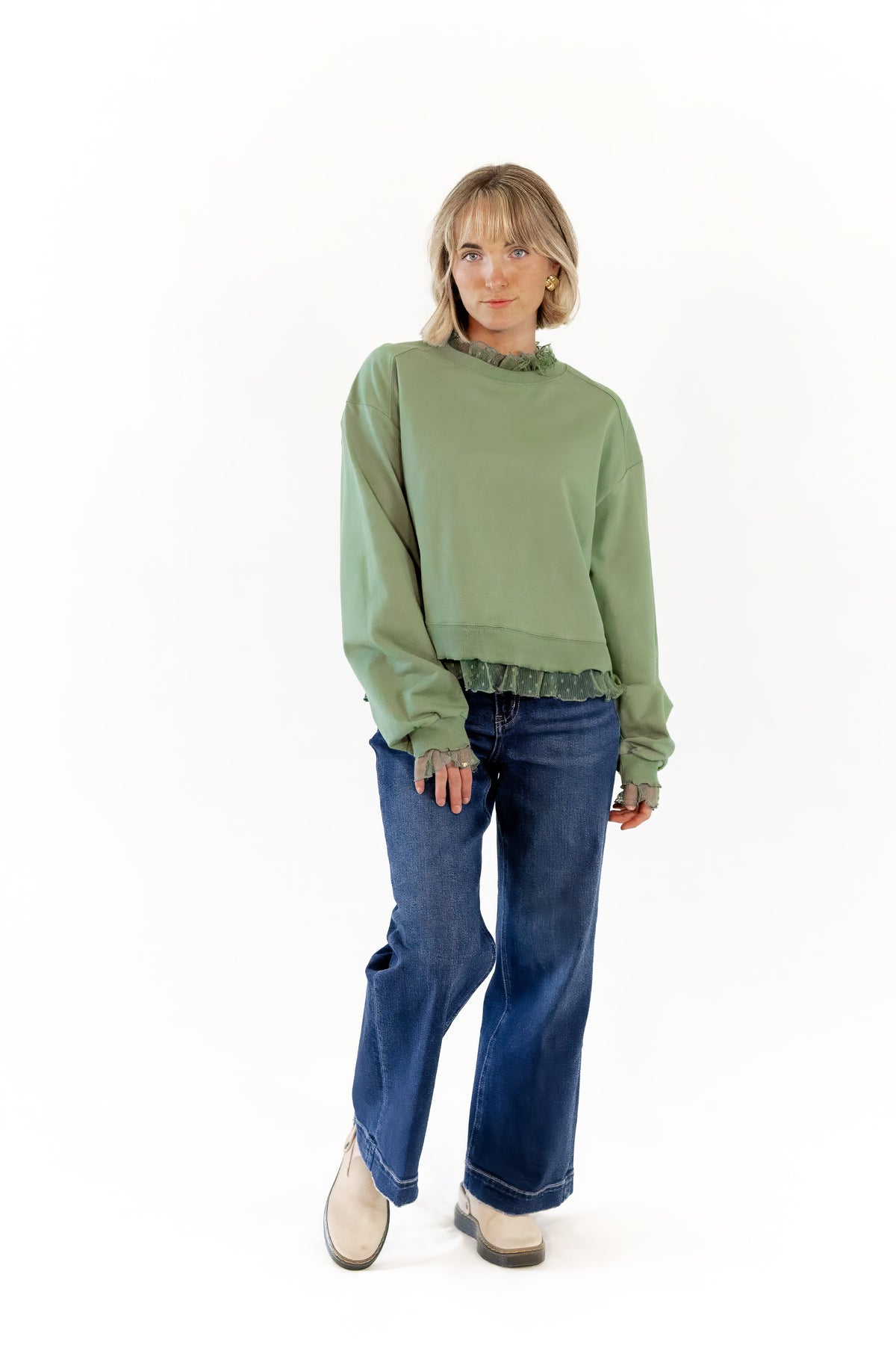 Dahlia Lace Trim Top
