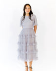 Shannon Tiered Ruffle Skirt Midi Dress