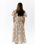 Bayside Polka Dot Dress · Taupe