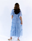 Georgina Mesh Dress · Dusty Blue