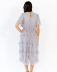 Shannon Tiered Ruffle Skirt Midi Dress