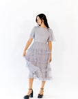 Shannon Tiered Ruffle Skirt Midi Dress