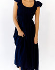 Corinne Ruffle Sleeve Midi Dress