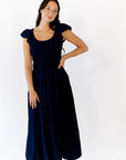 Corinne Ruffle Sleeve Midi Dress