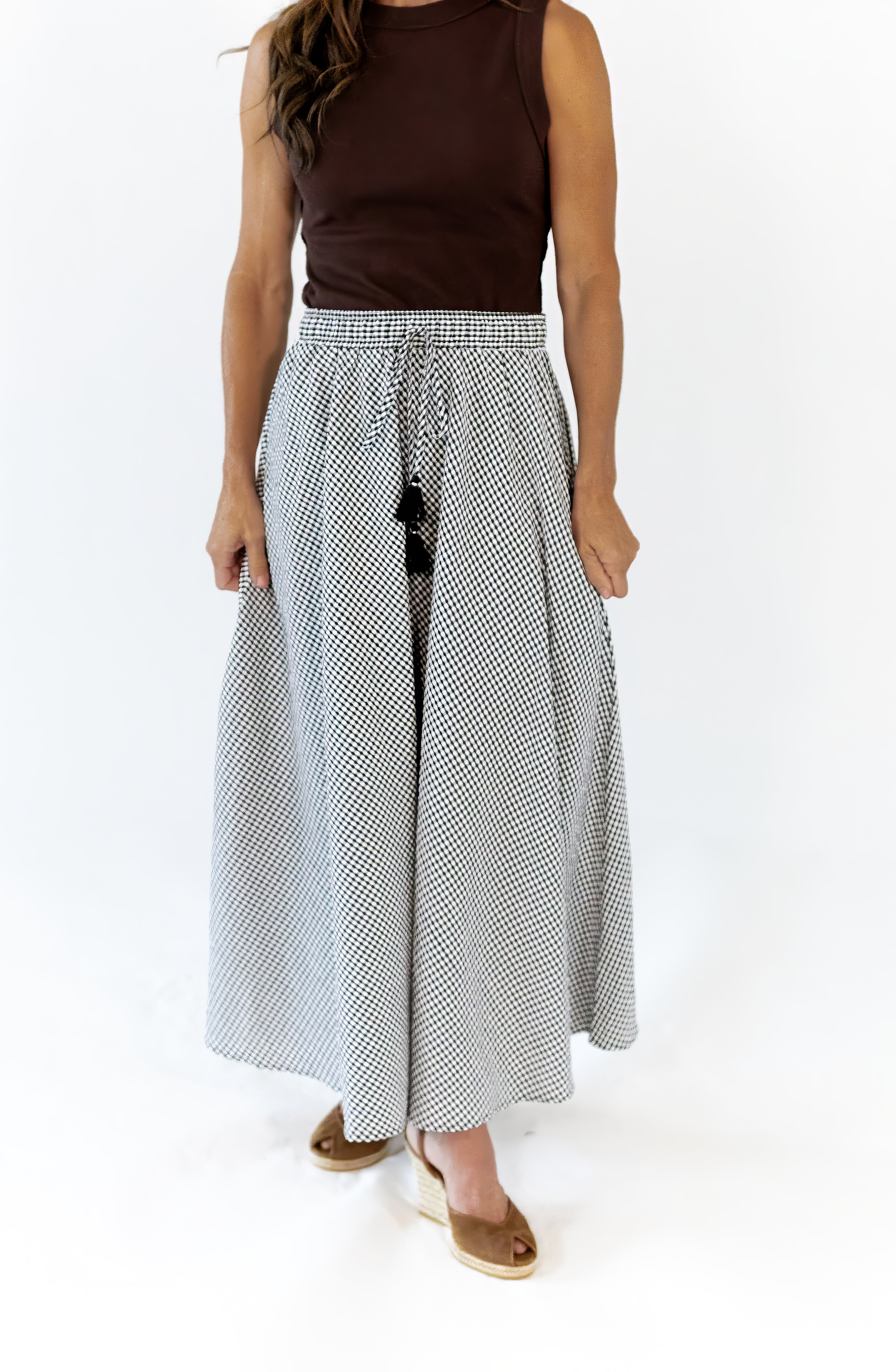 Herman Gingham Check Skirt