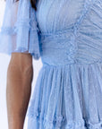 Georgina Mesh Dress · Dusty Blue