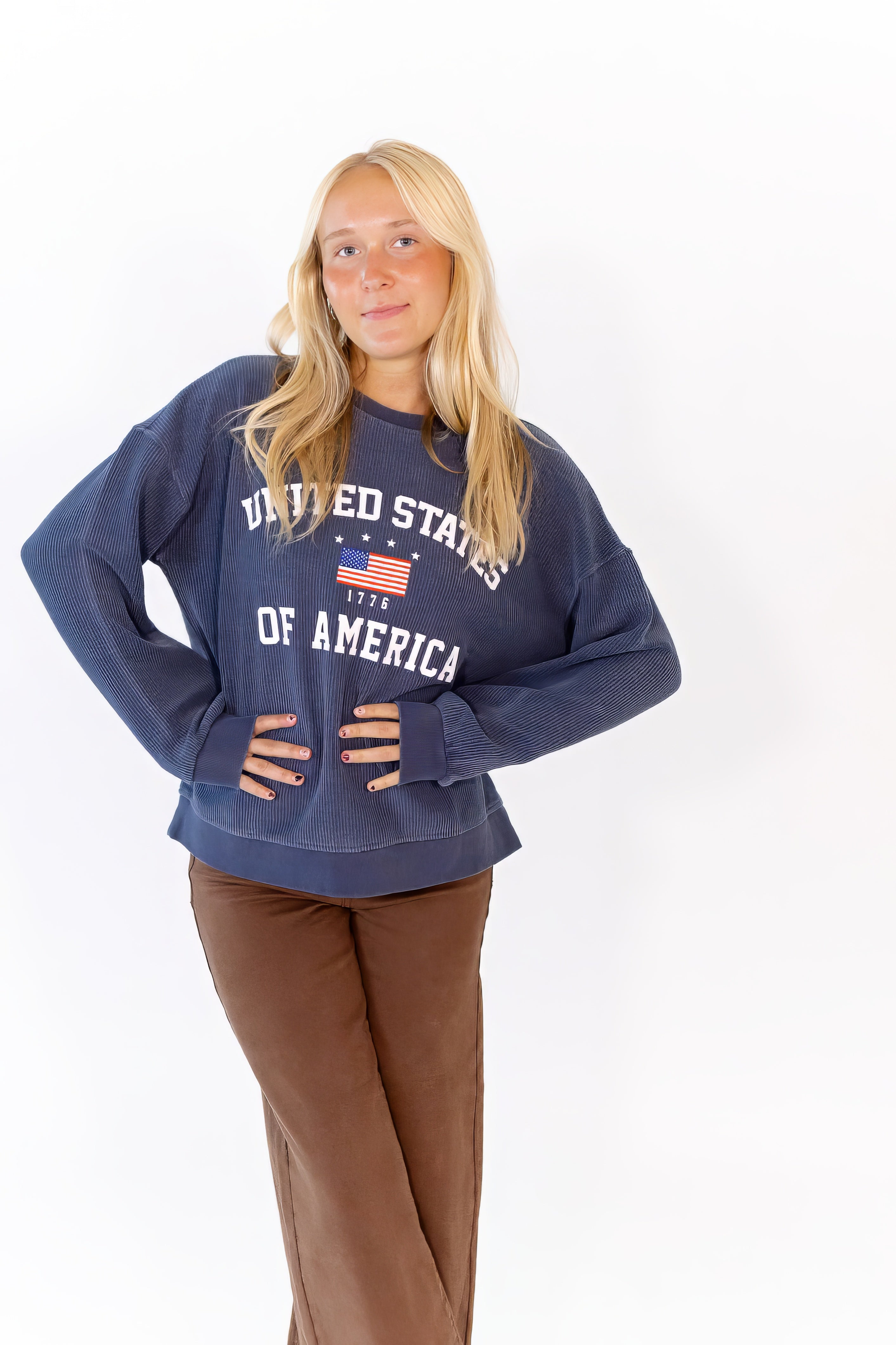 USA Ribbed Pullover