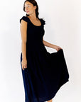 Corinne Ruffle Sleeve Midi Dress