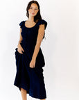 Corinne Ruffle Sleeve Midi Dress