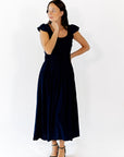 Corinne Ruffle Sleeve Midi Dress