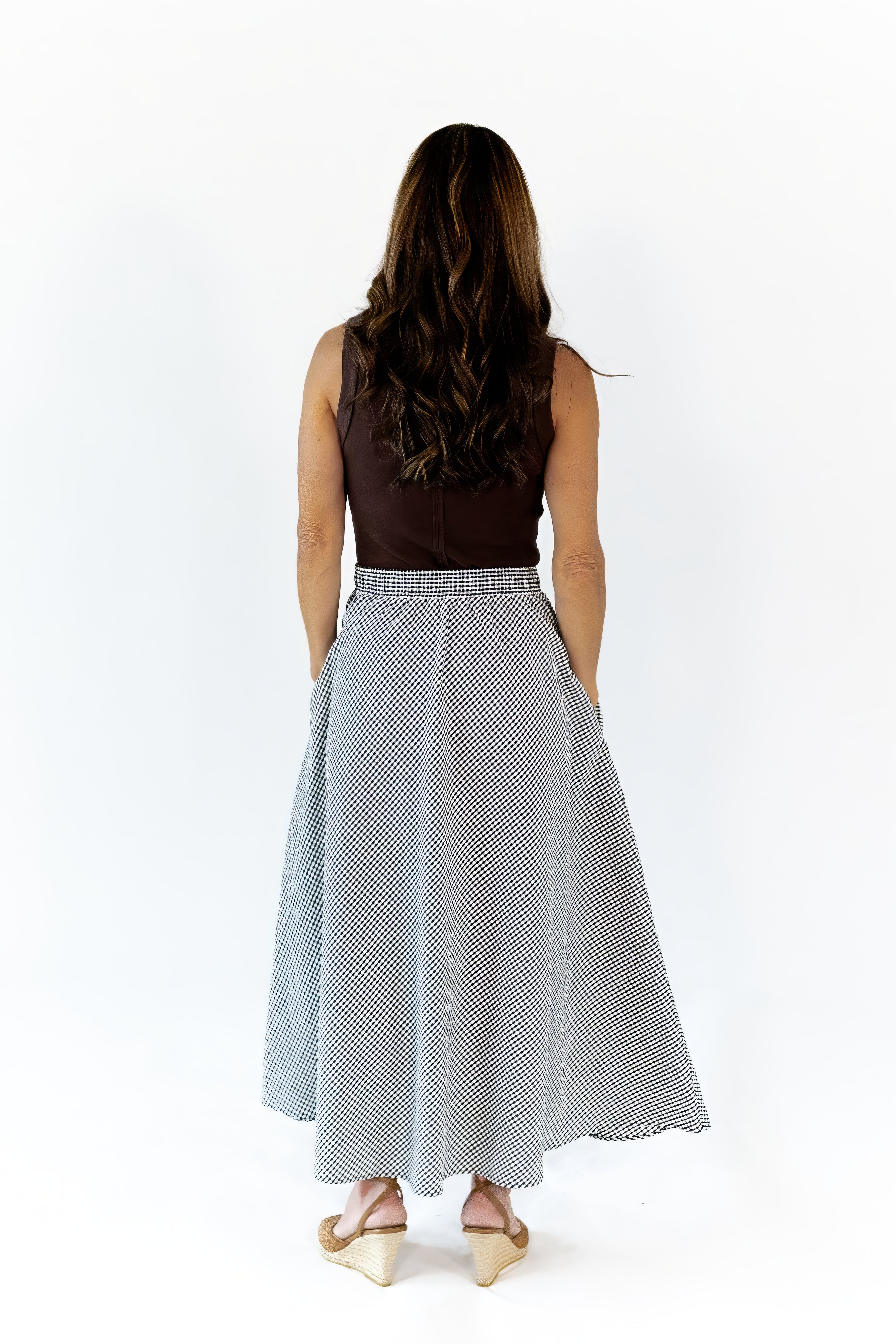 Rue Exposed Seam Tank · Chocolate