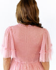 Georgina Mesh Dress · Blush