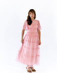 Georgina Mesh Dress · Blush