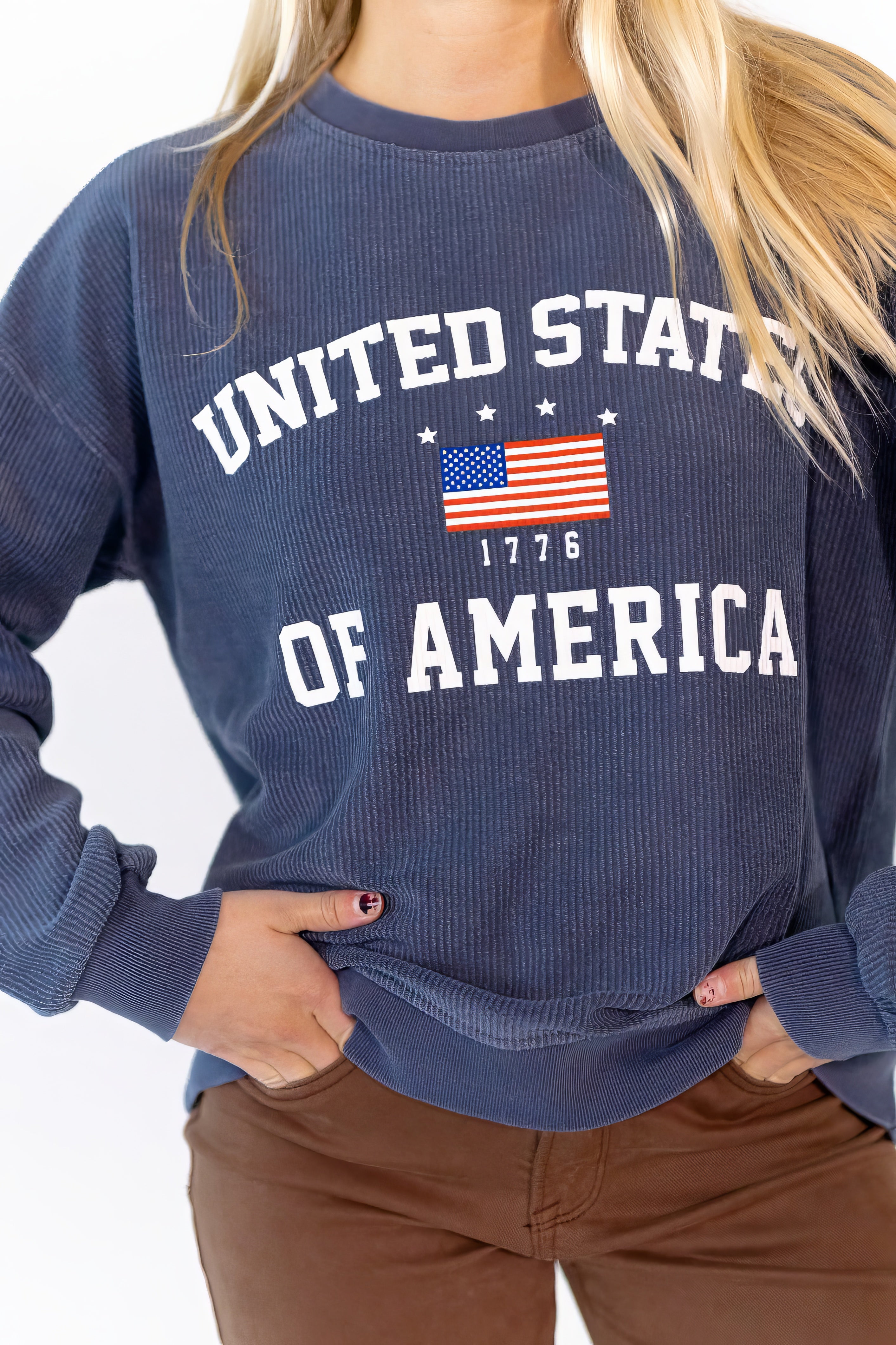 USA Ribbed Pullover