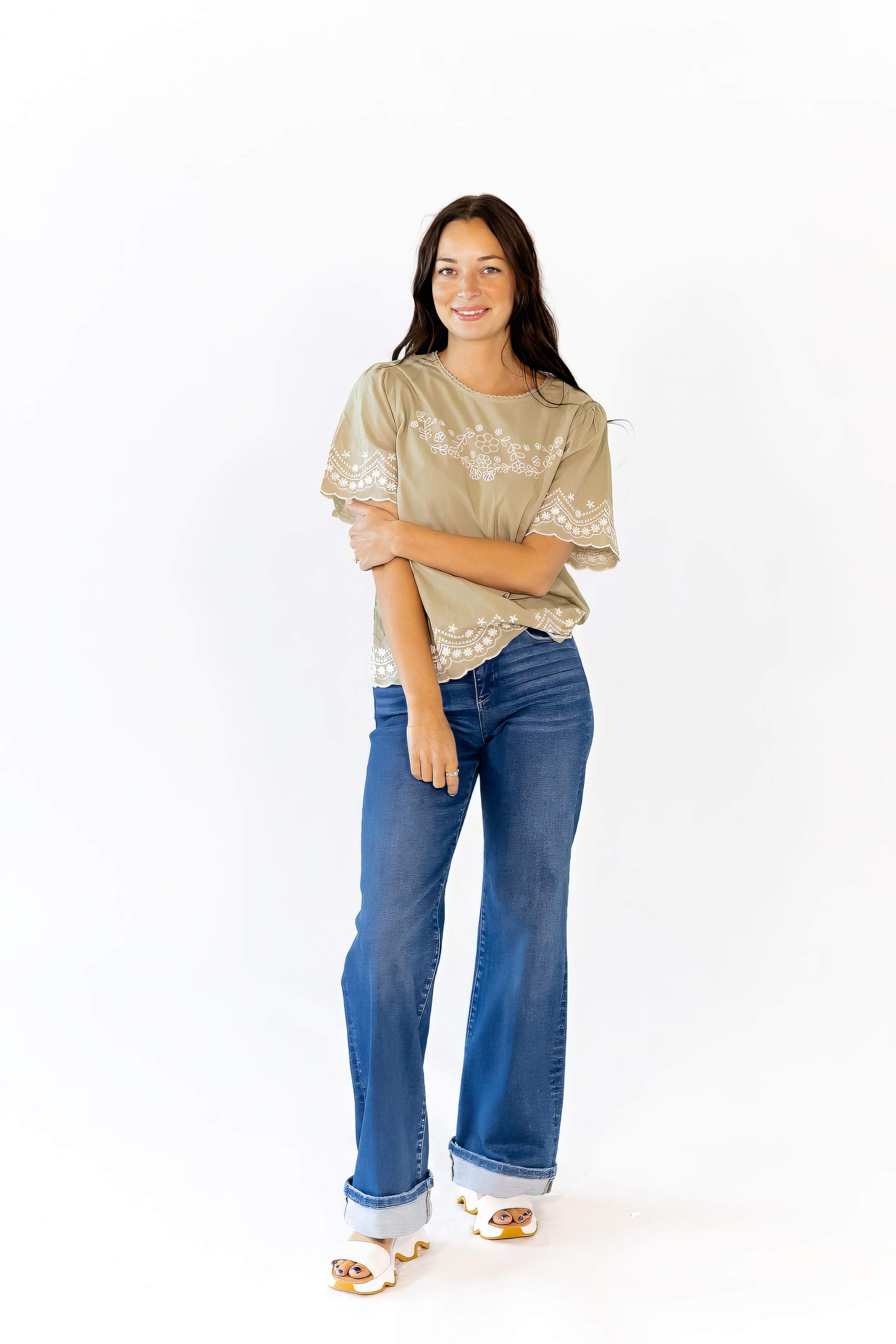 Wren Embroidered Top