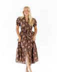 Forest Floral Midi Dress