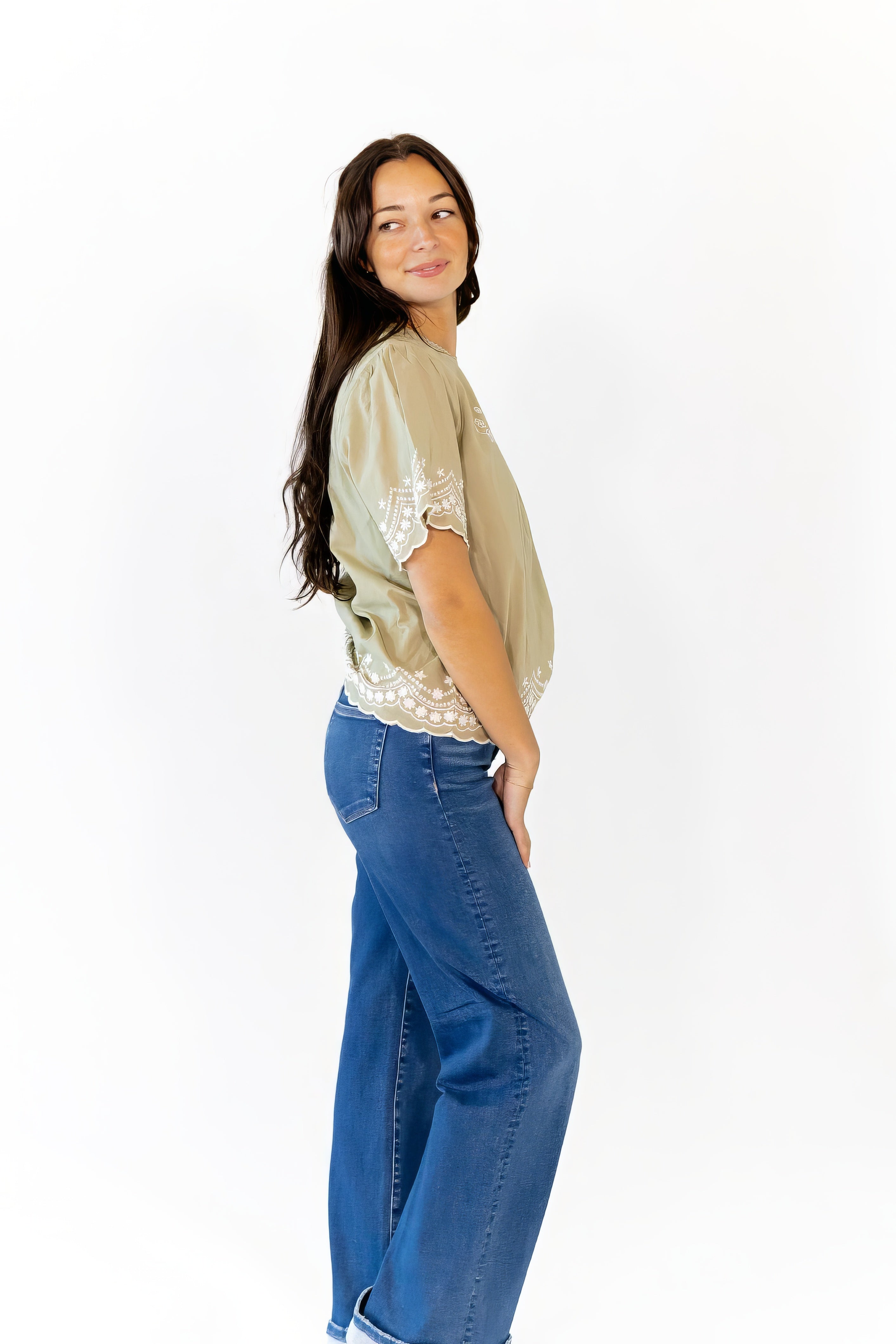 Reagan Cuffed Denim