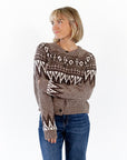 Fair Isle Button Down Cardigan