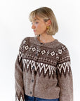 Fair Isle Button Down Cardigan