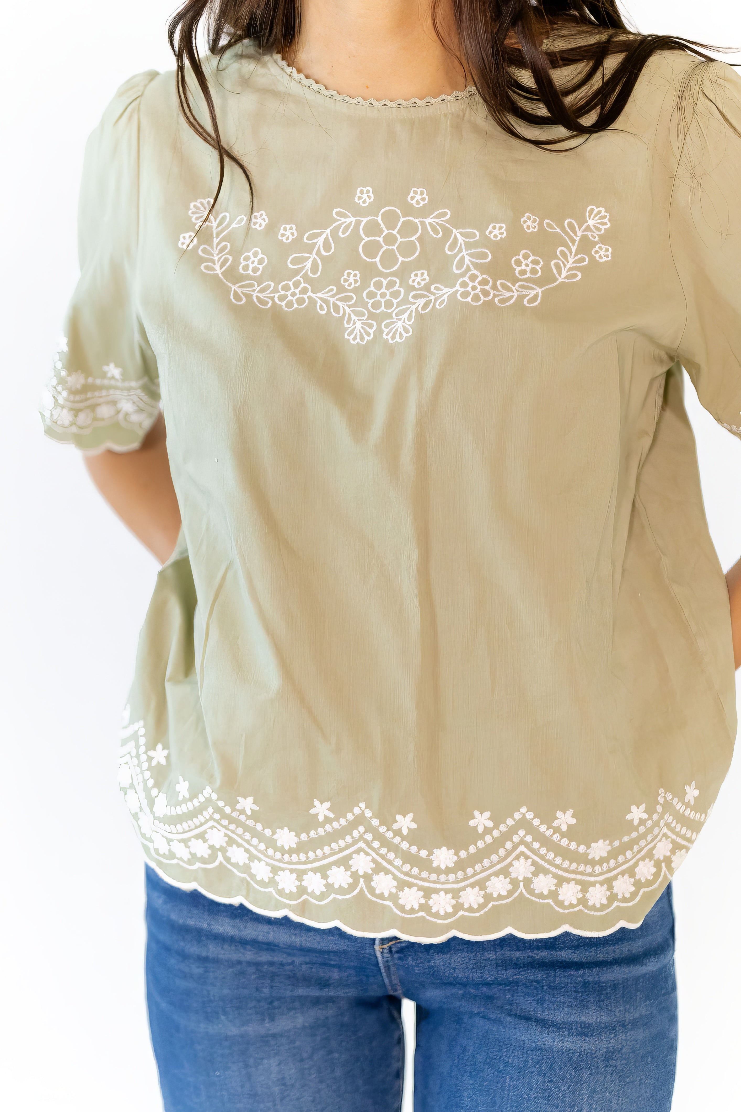 Wren Embroidered Top
