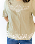 Wren Embroidered Top
