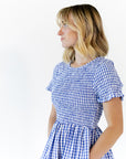 Ives Gingham Midi Dress