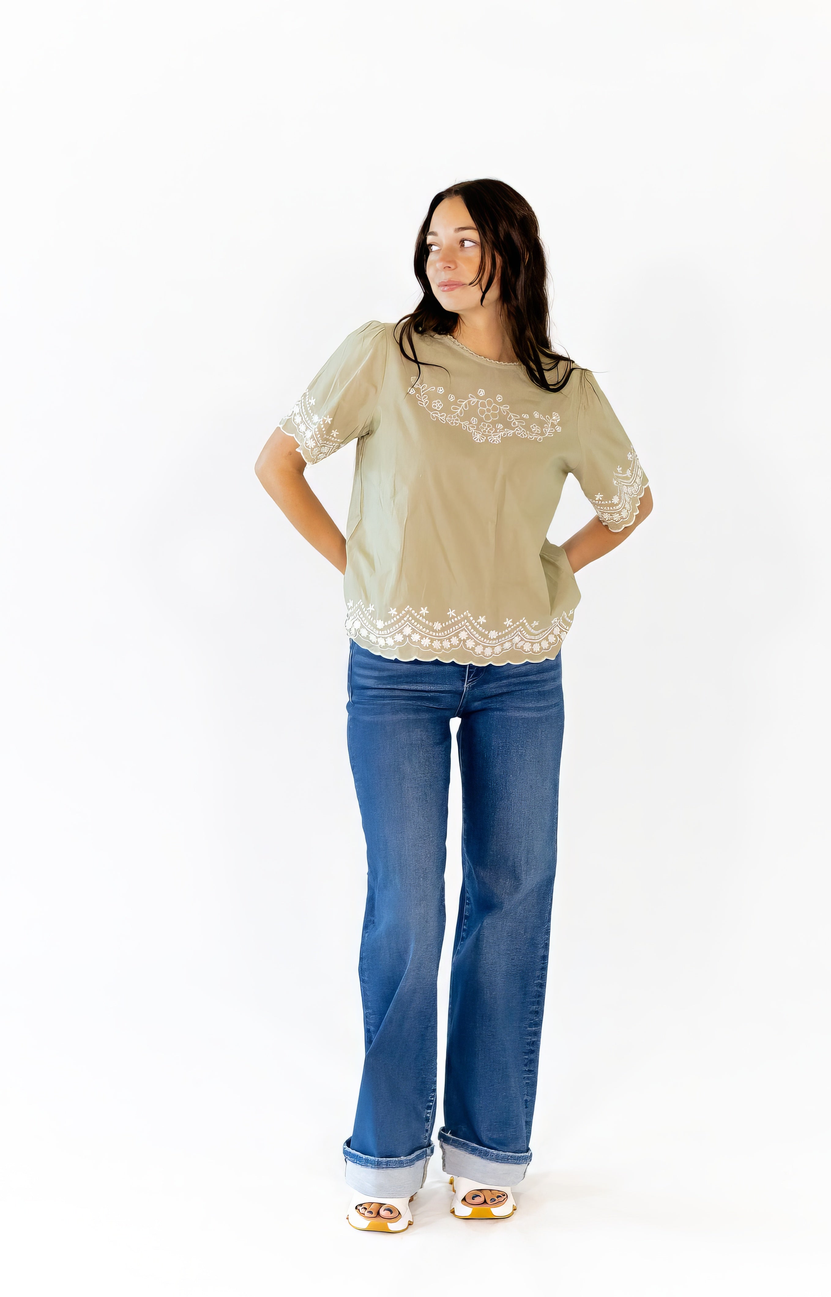 Wren Embroidered Top