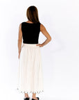 Dakota Embroidered Midi Skirt
