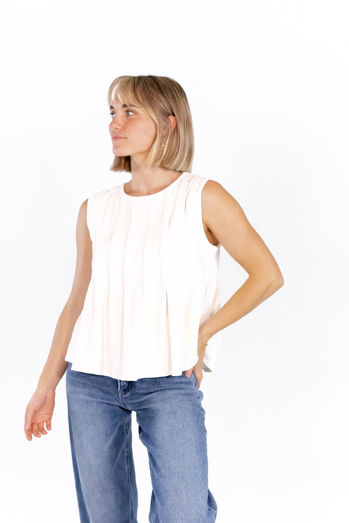 Idina Pleated Tank