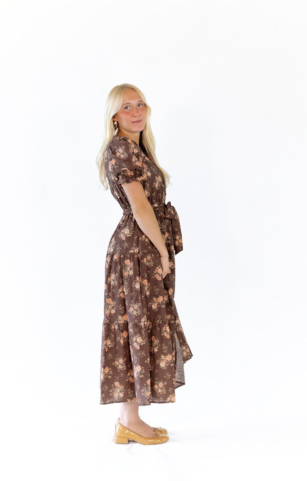 Forest Floral Midi Dress