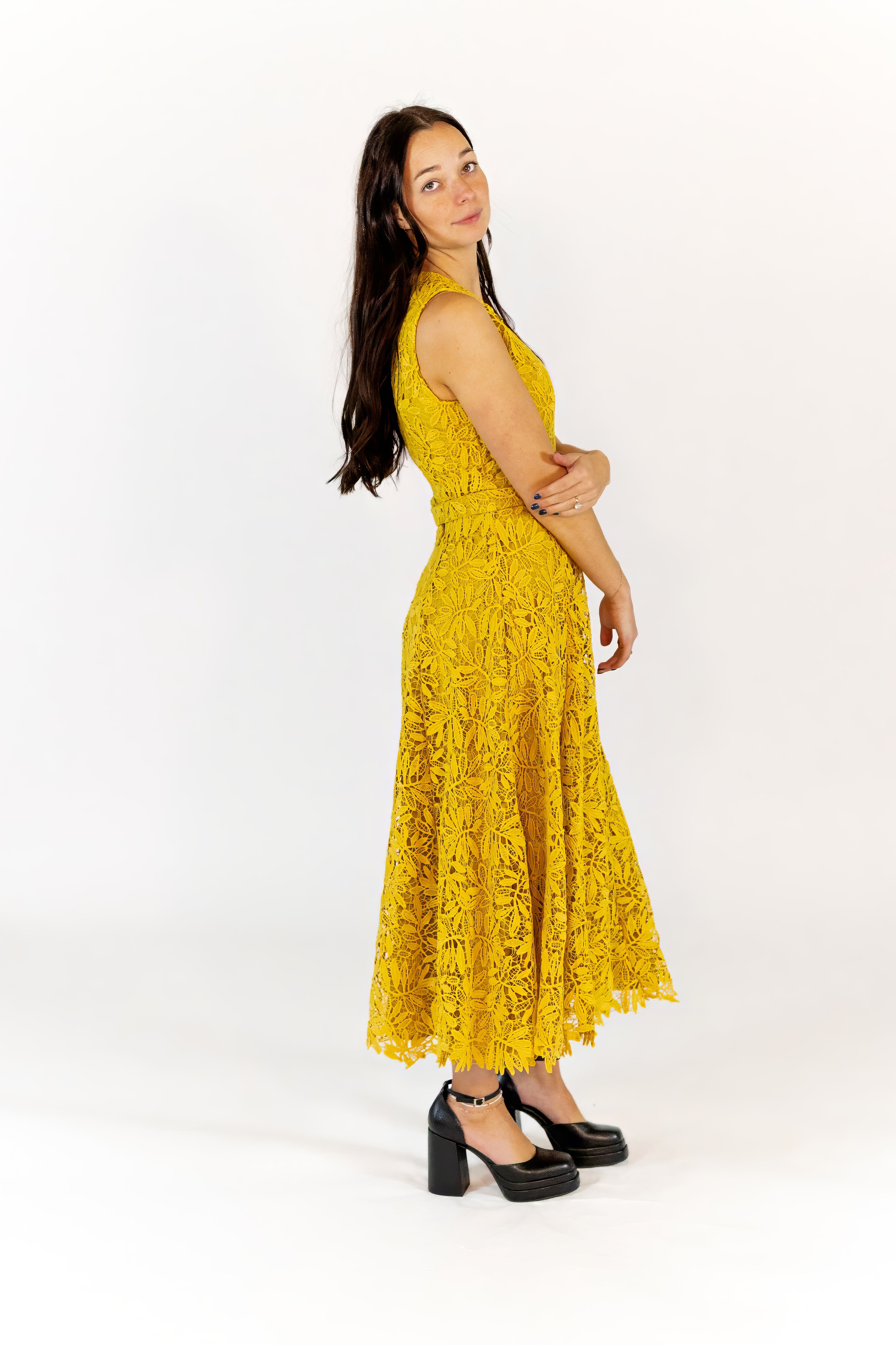 Nellie Lace Midi Dress