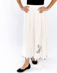 Dakota Embroidered Midi Skirt