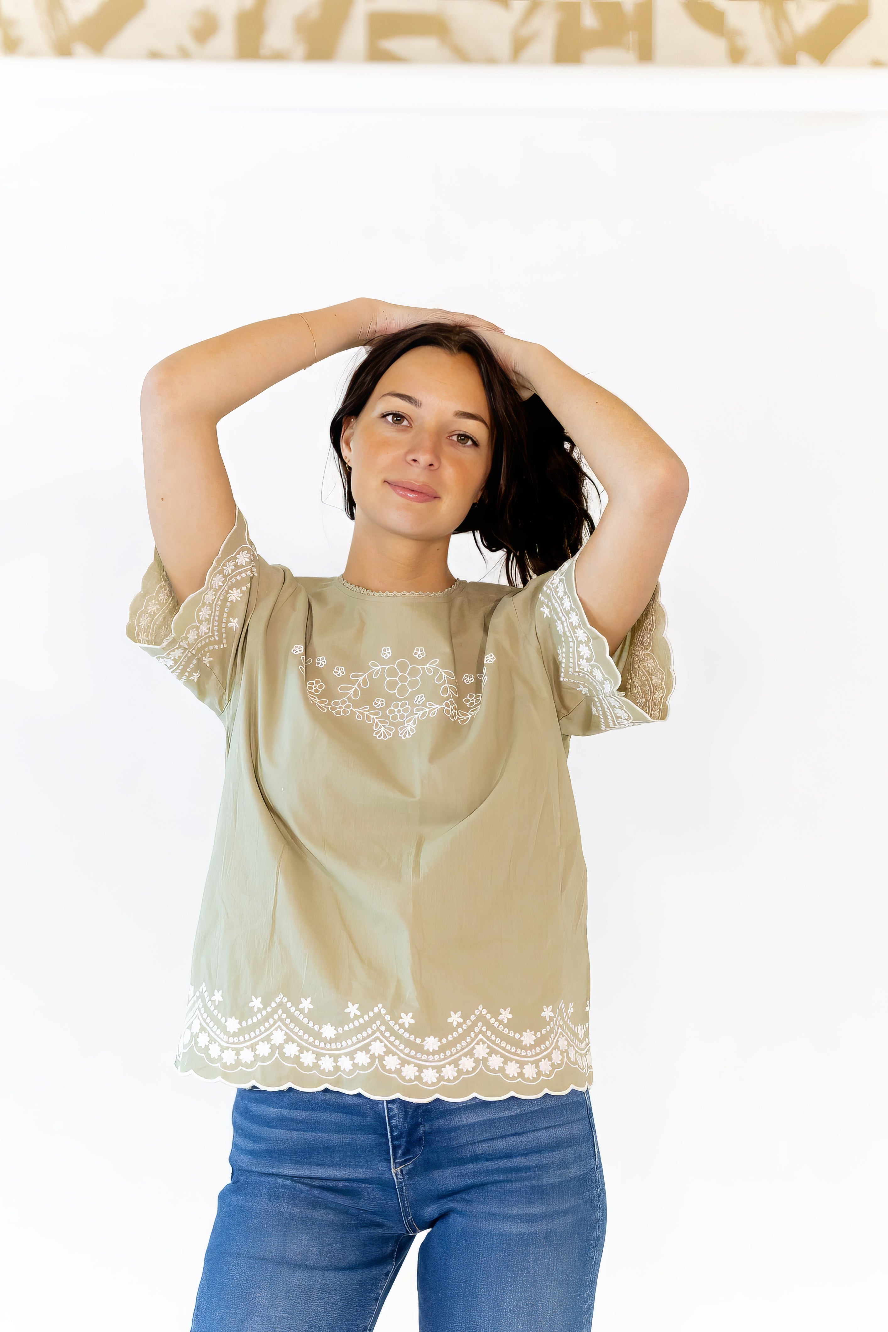 Wren Embroidered Top