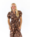 Forest Floral Midi Dress