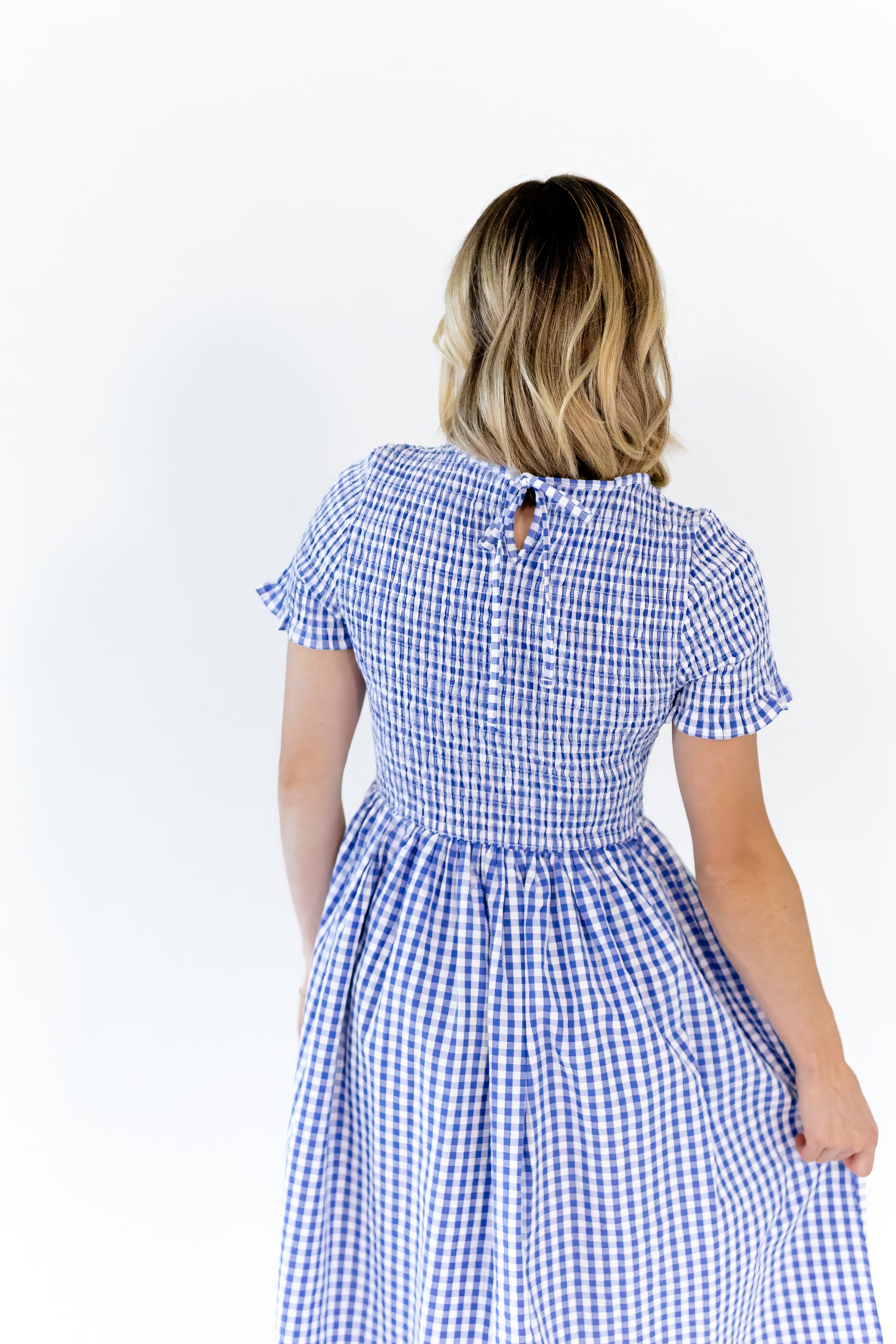 Ives Gingham Midi Dress