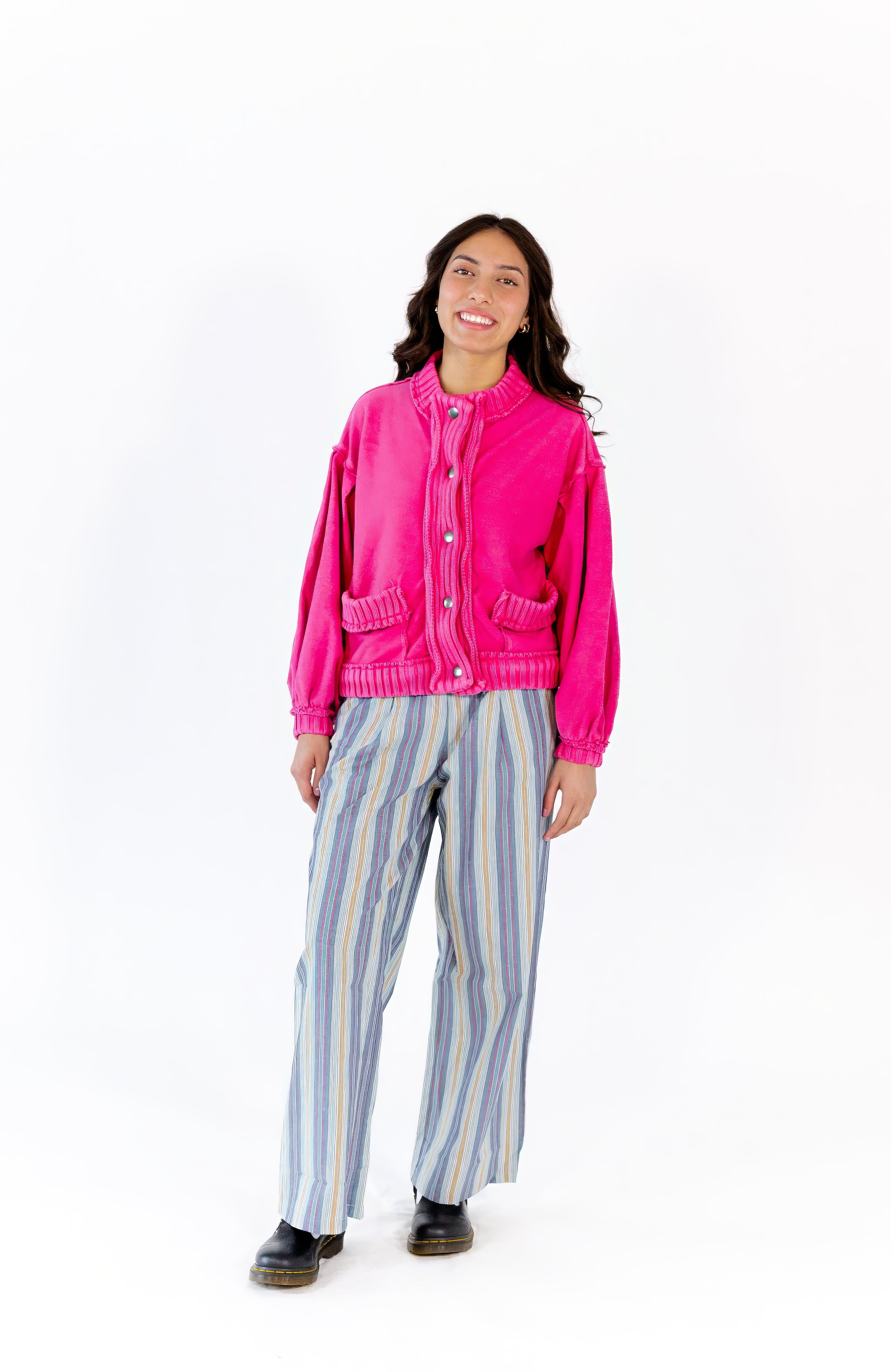 Gema Striped Linen Pants