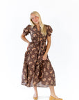 Forest Floral Midi Dress