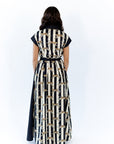 Mecca Striped Cheetah Maxi Dress